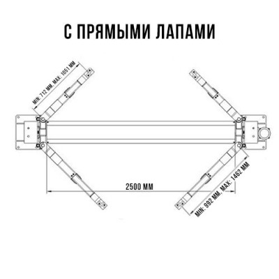 Двухстоечный автомобильный подъемник SYSTEM T4i - вид 2 миниатюра