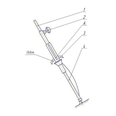 Приспособление для проверки свободного хода педалей тормоза и сцепления СТОРМ (большое копье) - вид 1 миниатюра