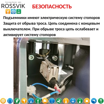 Автоподъемник двухстоечный ROSSVIK PRO V2-4.0 г/п 4.0т, 380В - вид 3 миниатюра