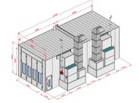 KraftWell KRW1254-MG Покрасочная камера 12 х 5 х 4 м., 60 000 м3/ч - вид 1 миниатюра