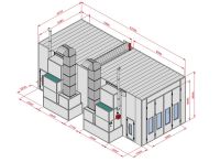 KraftWell KRW1254-TMG Покрасочная камера 12 х 5 х 4 м., 60 000 м3/ч - вид 1 миниатюра