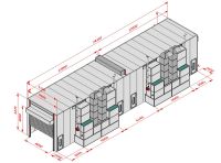 KraftWell KRW2455-TRMG Покрасочная камера 24 х 5 х 4,9 м., 120 000 м3/ч - вид 1 миниатюра