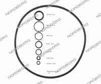 Запчасть ремкомплект (прокладки) для 2379 (c 2018) NORDBERG 2379#RK(2018) - вид 1 миниатюра