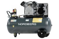 NCP100/420A NORDBERG Компрессор поршневой с ременной передачей 220В, ресив. 100л, 420л/мин - вид 1 миниатюра