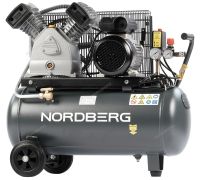 NCP50/420A NORDBERG Компрессор поршневой с ременной передачей 220В, ресив. 50л, 420л/мин - вид 1 миниатюра