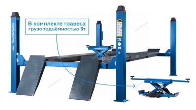 4450J NORDBERG Подъемник 380V 4х стоечный 5т, c ручной траверсой 3т, 380В (Серый) - вид 1 миниатюра