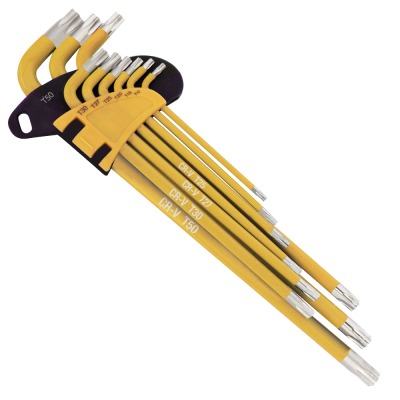 Ключи 6-гранные TORX длинные 9шт в держателе WP222008 WORKPRO - вид 1 миниатюра